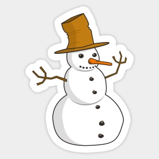 Snowman - Merry Christmas Sticker